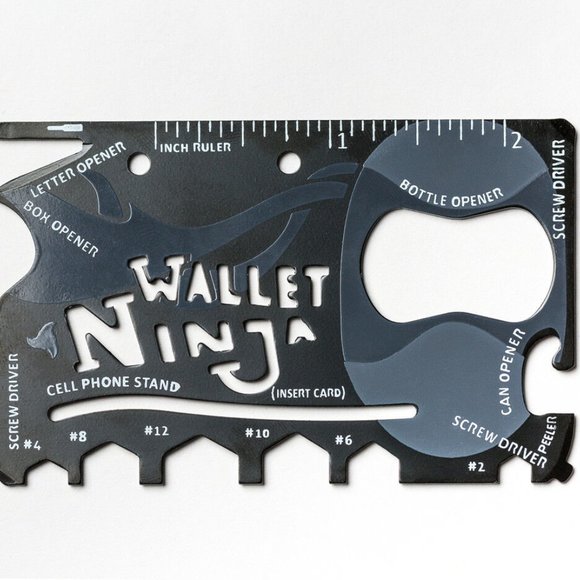 Wallet Tool 18 in 1 multi tool with Case Hiking Camping Car Garage - Picture 6 of 8